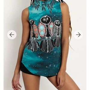 Blackmilk Sootee Owls Business Time Shirt